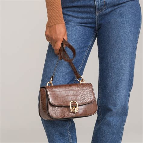 sac à main armani imitation croco marron
